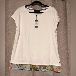 Tommy Hilfiger capri casual White Boxy short Sleeve T-Shirt